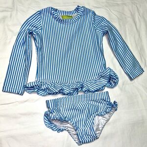 Classic Whimsy rash guard swim set sz 18-24 months EUC smoke free home